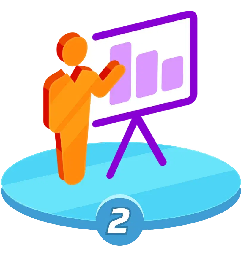 Pitch and discussions with ZO Ventures team process step icon
